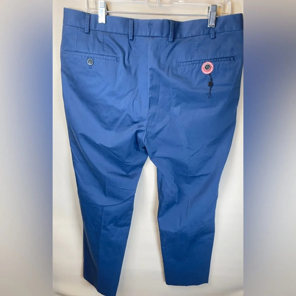 HILTL The Ultimate Trouser Casual Pants Cotton Men's Blue Size US 36x30 - Picture 2 of 7